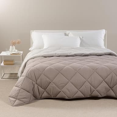 Caleffi - Piumone Matrimoniale Invernale 260x265 cm - Trapunta Matrimoniale Invernale per Inverno e Mezza Stagione - Copriletto in Microfibra Caldo e Morbido - Piumino Autunnale Made in Italy