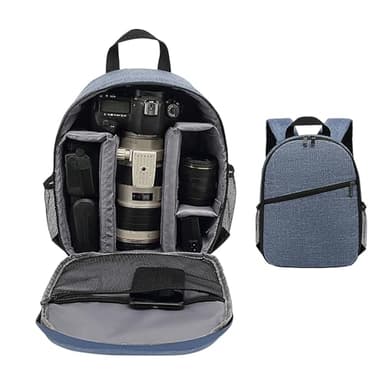 Zaino Per Fotocamera - Borsa Per Fotocamera Leggera E Impermeabile, Zaini Per Fotocamera Per Fotografi, Borse Per Fotocamera DSLR Zaino Fotografico Di Grande Capacità, Borsa Fotografica Antiurto