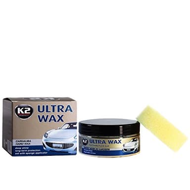 Confezione da 300 g di cera di carnauba, ultra dura, lucidante, per vernice auto, antigraffio, strato protettivo per UV, professionale, K2