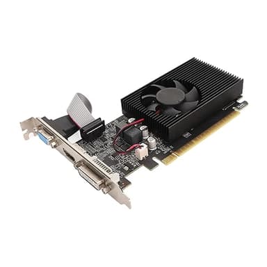Scheda Grafica GT 730 da 4 GB DDR3 a 128 Bit, Scheda Grafica Video per Giochi PC per Computer GPU, HDMI, DVI, VGA, PCI Express X16 2.0, Ventola di Raffreddamento, Super Compatta