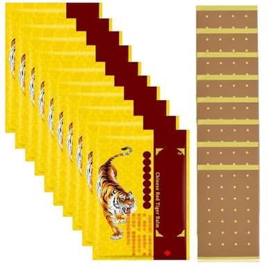 80 Pezzi Cerotti Riscaldanti, Cerotti Antidolorifici, Veloce e Lungo, Cerotti Balsamo di Tigre per Muscoli Doloranti, Mal di Schiena e Rigidità