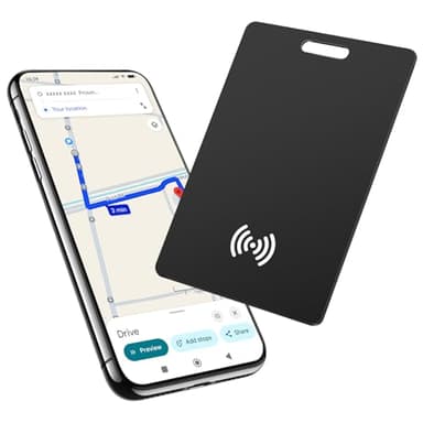 Tracker per Android, Wallet Tracker Ricaricabile, compatibile con l'APP Google Find Hub(solo Android), Scheda di Localizzazione Bluetooth per Chiavi, Bagagli, Valigie e Borse