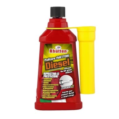 Rhutten, Pulitore Iniettori Diesel, Monodose Superconcentrata, Trattamento Con Cetano, Migliora le Prestazioni, Riduce Consumi, 150ml