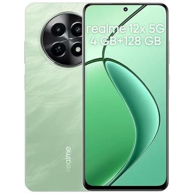 realme P3 Smartphone 5G, 12GB di RAM, 512GB di ROM, display AMOLED Esports a 120Hz da 6,67", Snapdragon®6 Gen 4, batteria da 5260mAh, sistema di raffreddamento AeroSpace, IP69, Verde(senza adattatore)