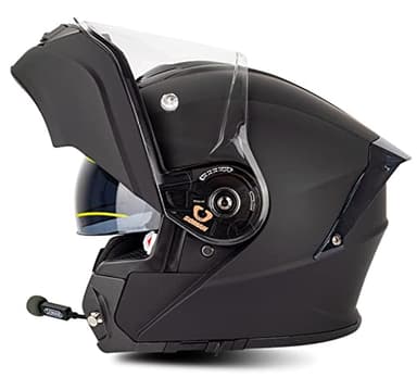 Casco Moto Modulare Bluetooth IIntegrali Caschi Apribili e Modulari per Moto con Doppia Visiera Parasole,ECE/DOT Omologato Modulare Flip Full Face Moto Casco 9,XXXL