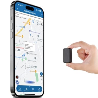 TKMARS Mini Localizzatore GPS, Micro Tracker Senza Abbonamento, APP Gratuita Portatile per Bambini, Auto, Moto