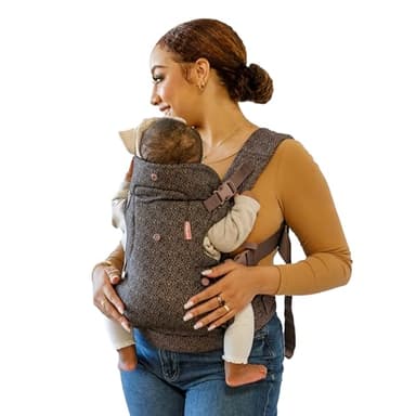 Infantino Marsupio Flip Advanced 4-in-1, Ergonomico, Convertibile, Posizione Fronte-Genitore e Fronte-Strada, Anteriore e Posteriore, per Neonati e Bambini da 3,6 a 14,5 kg, Leopardo