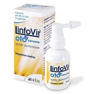 Nóos - LinfoVir® Oto Cerume Spray auricolare: libera le orecchie dal tappo di cerume - flacone da 45 ml