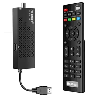 Decoder Pro, Digitale Terrestre 2023, DVB T2 HDMI TV Stick, HD 1080P H265 HEVC Main 10 Bit, Supporto USB WiFi/Multimedia/PVR, Includere 2in1 Telecomando