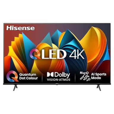 Hisense TV 50" QLED 4K 50E77NQ, Smart TV VIDAA U7, Dolby Vision, HDR 10+, Game Mode Plus, Dolby Atmos, Alexa Built-in, VIDAA Voice, Tuner DVB-T2/S2 HEVC 10, lativù 4K