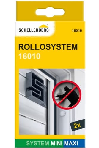 Schellenberg 16010 Ferma persiane Mini/Maxi 2 pezzi, blocca tapparelle avvolgibili, semplice serraggio nella guida, antracite