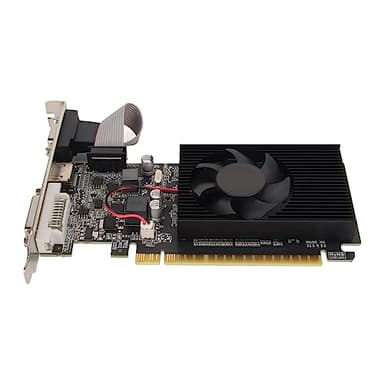 VBESTLIFE Scheda Grafica GT610 da 1 GB, DDR3, 64 Bit, PCI Express 2.0 X16, 810/1800 MHz, Scheda Video per Giochi con Porte HDMI, VGA e DVI