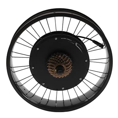 Queeucaer Kit di conversione per bicicletta elettrica da 20 pollici, 48 V, 1500 Watt, ruota posteriore (esclusa batteria)