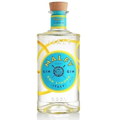 Malfy Gin Limone, Premium Gin Italiano Agrumato e intenso, Infuso di 9 Botaniche con infusione di Limoni della Sicilia, vol 41%, 70CL