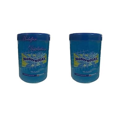 Gel Natural per Capelli Gel Effetto Bagnato Classico Vaso 2 pezzi da 1000ml
