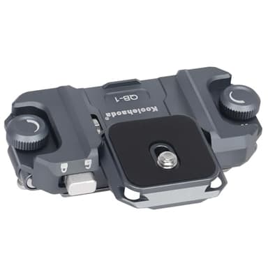 Koolehaoda QB-1 Clip per Fotocamera, Supporto sulla Tracolla o sulla Cintura, Alluminio piastra a sgancio rapido Supporto per Trasportare Action Cam, Machine per Carte, DSLR e Fotocamere Mirrorless