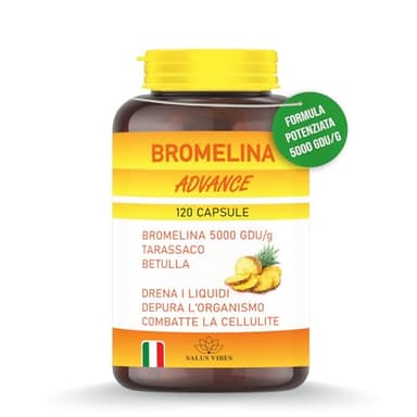 Bromelina Ultra Forte Drenante Potente Anticellulite Integratore di Enzimi Digestivi Completi Cellulite Gambe e Glutei Alta Concentrazione Made in Italy