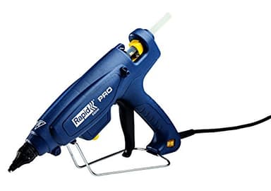 Rapid EG340 Pistola per Colla a Caldo Industriale da 11 - 12 mm, Capacità di 1400 g di colla / h, Temperatura da 120 ° C a 220 ° C, Ugello Intercambiabile e Cavo da 2,5 m, Confezione Singola