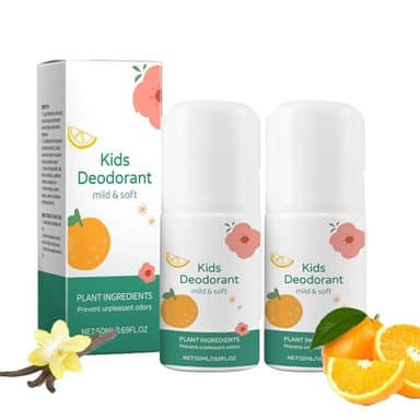 Deodoranti Naturali Per Bambini, Roll-On Per Adolescenti, Morbido E Rinfrescante, Protezione Naturale Del Profumo, Per Ragazzi E Ragazze, Ideale Per Scuola E Sport