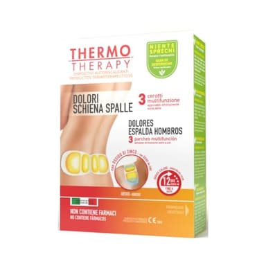 Thermo Therapy Cerotti Multifunzione Dolore Schiena e Spalle, Non Contengono Farmaci, Applicabili Direttamente sulla Pelle, Confezione con 3 Cerotti Multifunzione Autoriscaldanti