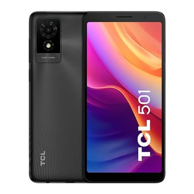 TCL 501 15,2 cm [6] Doppia SIM Android 14 4G 2 GB 32 GB 3000 mAh Nero (TCL 501 BLACK 32GB)