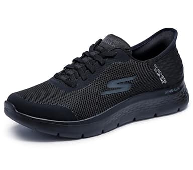 Skechers Go Walk Flex-Hands Up, Scarpe da Ginnastica Uomo, Nero, 46 EU