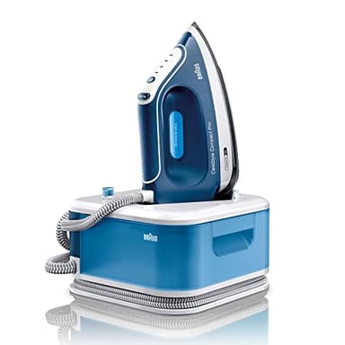 Braun CareStyle Compact Pro IS2565 Ferro da Stiro a Vapore con 5 ANNI DI ASSISTENZA, ECOMODE, Blocco ferro, Stiratura Verticale, Serbatoio acqua removibile 1.5L, 6,5bar, Colpo vapore 430g/min