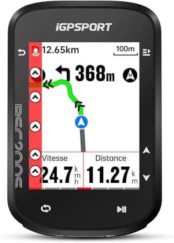 iGPSPORT BSC300T Ciclocomputer Touch Screen a Colori da 2,4'' GPS Computer da Bicicletta Mappe di Navigazione Memoria da 8 GB Compatibile 130 Dati Collegamento a E-Bike e Di2,BSC300T