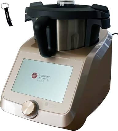 HEADNMORE® Bundle - SILVERCREST® Monsieur Cuisine Smart SKMS 1200 B2 Gold/Champagne + Portachiavi