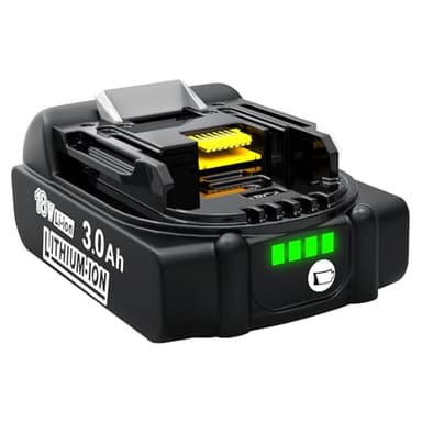 HTongD Batteria di ricambio per Makita 18V, batteria agli ioni di litio da 3,0Ah, per batteria Makita 18V, compatibile con BL1850B BL1850 BL1860B 194205-3 LXT-400