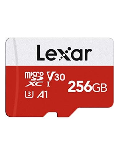 Lexar Micro SD 256 GB, Scheda Micro SD fino a 100 MB/sec(R), Scheda di Memoria microSDXC con Adattatore SD, A1, U3, C10, V30, Micro SD Card