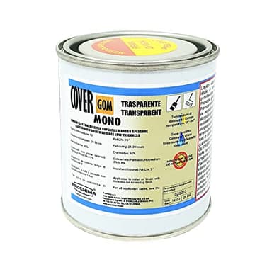 Prochima, Covergom Mono Trasparente da 250 gr, Membrana Poliuretanica Liquida Trasparente Monocomponente per Impermeabilizzazioni e Coperture Semi Elastiche