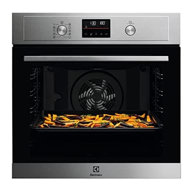 Electrolux Serie 500 Forno da Incasso Multifunzione Pirolitico, Capacità 72 L, EOM4P46TX, Classe A+, Funzione AirFry, Cottura Multilivello, 590x560x550mm, Inox antimpronta