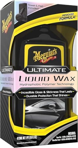 Meguiar's G210516EU Ultimate Wax liquida, 1 Flacone da 473 ml, lucentezza ed effetto bagnato che durano nel tempo
