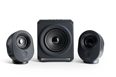 Nilox, Casse da 35 W con Subwoofer, Modalità USB e Micro SD, Radio FM, Modalità Ausilaria con Jack 3,5mm, con 4 Pulsanti per Diverse Funzionalità, Nero