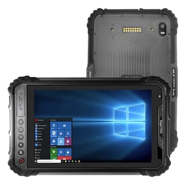 Breloom ST9-W Tablet robusto con scanner di codici a barre 2D, tablet industriale Windows 10 da 8 pollici Intel Z8350, 4GB+64GB, impermeabile IP65, 7800mAh, 4G LTE/BT 4.2/GPS/NFC (con versione 2D)