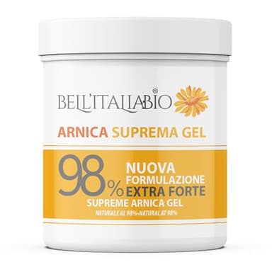 Arnica per Cavalli Uso Umano Suprema 550 ml Arnica Gel Forte 98% Crema Recupero Muscoli Sportiva con Vitamina E, Menta e Lavanda, Made in Italy