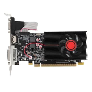 Annadue Scheda Grafica GT 610 1 GB DDR3, Scheda Video da Gioco PCI Express 2.0 X16, 64 Bit 500MHz 600MHz, GPU di Livello Entry per PC con W 7 8 10 11 per Linux