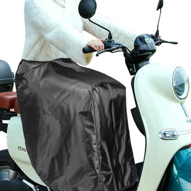 Grembiule universale per scooter, tappetino per gambe, protezione antivento, impermeabile e resistente al freddo, nero