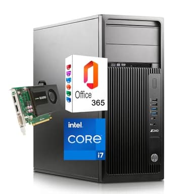 hp workstation Z240 pc ricondizionato , processore core i7-6700k, ram 32GB, disco 1000 gb (512 ssd + 512 hdd ), scheda video nvidia k2000 2gb ddr5, win 11 pro + office 365
