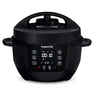 Instant Pot Multicooker, 3.8L 7-in-1 Pentola a Pressione, Vaporiera, Scaldavivande in Acciaio Inossidabile Spazzolato, Adatta a Cucinare Riso, Zuppa, Verdura e Yogurt a Cottura Lenta, Nero