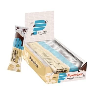 Powerbar - Protein Plus - Low Sugar - Vanilla - 30x35g - Barretta con solo 107 calorie - Barretta fitness con fibre