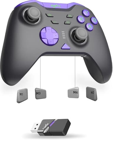 PXN P5 8K Controller Wireless da Gioco – 2.4G, Chip 8K, 2000Hz, Joystick Capacitivi, Trigger Hall, Funzione Turbo e Macro – Controller Per PC/Switch/Steam Deck/Android/iOS