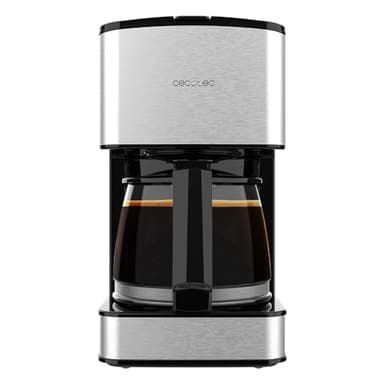 Cecotec Caffettiera a goccia 6 tazze Coffee 56 Drop. 650 W, Capacità 0,8 litri, Ugello antigoccia, Filtro permanente o di carta, Finiture in acciaio inox e Intensificatore di aromi