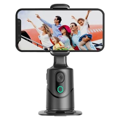 Smartphone Video Gimbal - Stabilizzatore di tracciamento a 3 assi, supporto per rotazione 360 ​​| Strumento di registrazione del telefono per i registri degli eventi VLoggers Live Streners Travel Blog