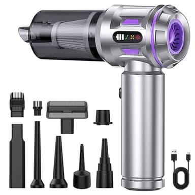 Aspirapolvere Senza Fili Portatile, 3 Velocità Regolabili, Potente Aspirazione per Casa, Auto e Peli di Animali Domestici, Design Compatto e Leggero, Ricaricabile, per Casa/Auto/Peli di Animali Aomest