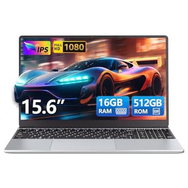 Ekonavi Portatile PC 15,6 pollici, 16 GB di RAM 512 GB SSD Celeron N5095 Notebook, Laptop 1920 * 1080 FHD Touch ID Dual-Band WiFi Win11 Pro, con tastiera retroilluminata full size
