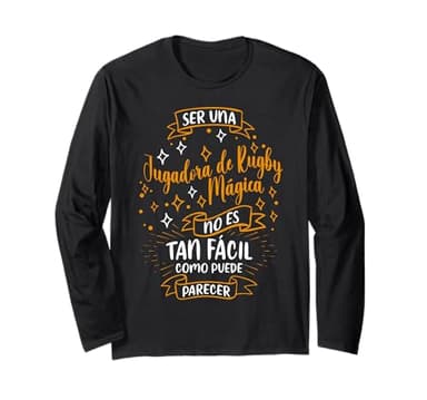 Una Jugadora de Rugby Mágica Regalos Originales Rugby Maglia a Manica