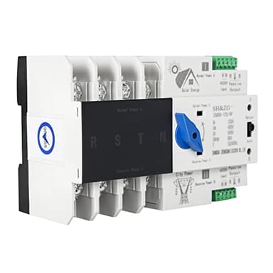 Jadeshay Interuptore di Transferencia Automatico a Doppia Alimentazione,Commutatore di Trasferimento Automatico Fotovoltaico ZGQ5G-100A/4P 220V ATS,per Elettricità Municipale