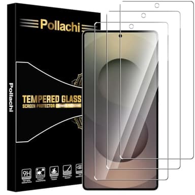 Pollachi [3 Pezzi Vetro Temperato per Samsung Galaxy S25 Ultra,Durezza 9H Anti Graffio,Anti-Impronte Senza Bolle,Pellicola Protettiva per Samsung Galaxy S25 Ultra